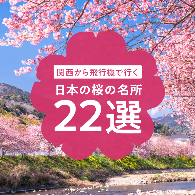 関西3空港から飛行機で行ける！一生に一度は行きたい日本の桜の名所22選