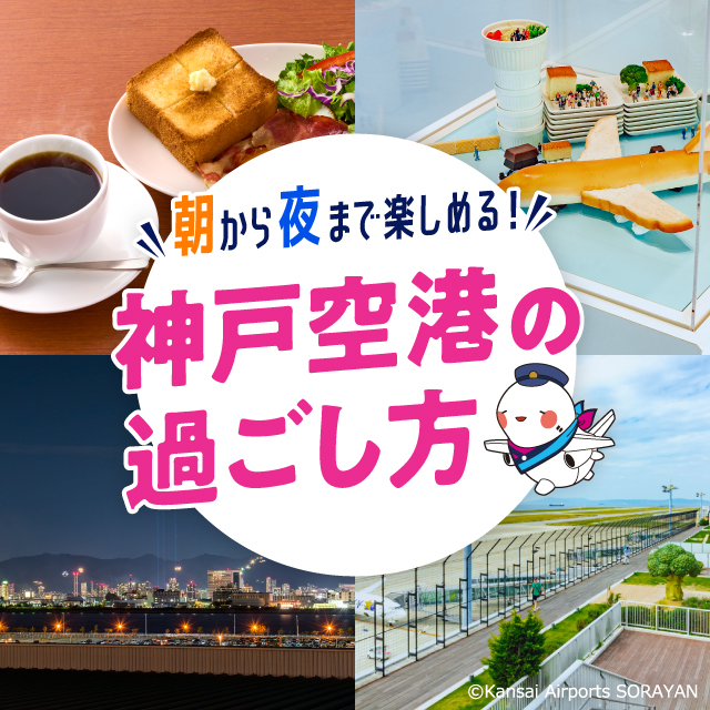 朝から夜まで楽しめる！神戸空港の過ごし方！