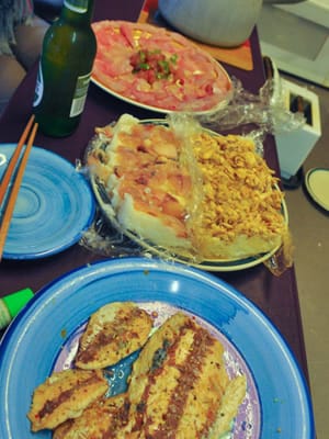 釣りをした日の夜ご飯。