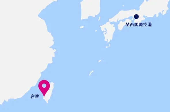 台湾・台南マップ