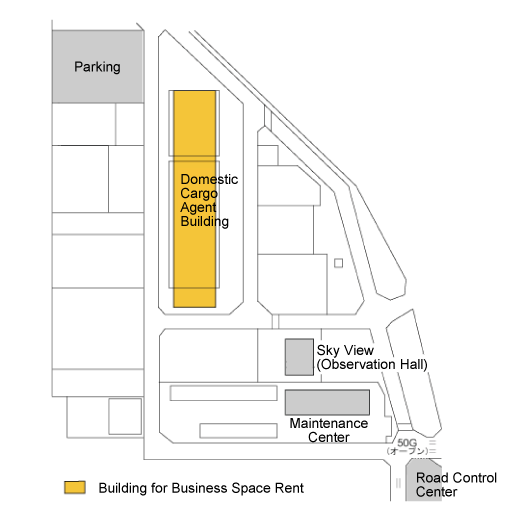 Overview of cargo zone Kansai International Airport
