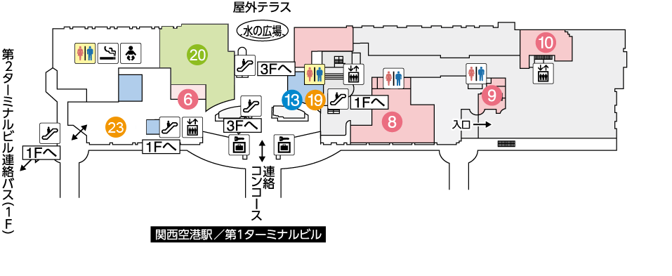 エアロプラザの2階