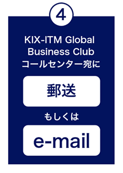 GBCコールセンター宛に郵送もしくはe-mail