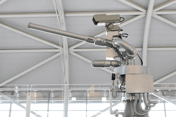 ターミナルに置いてある、大きな銃みたいなものはなあに?