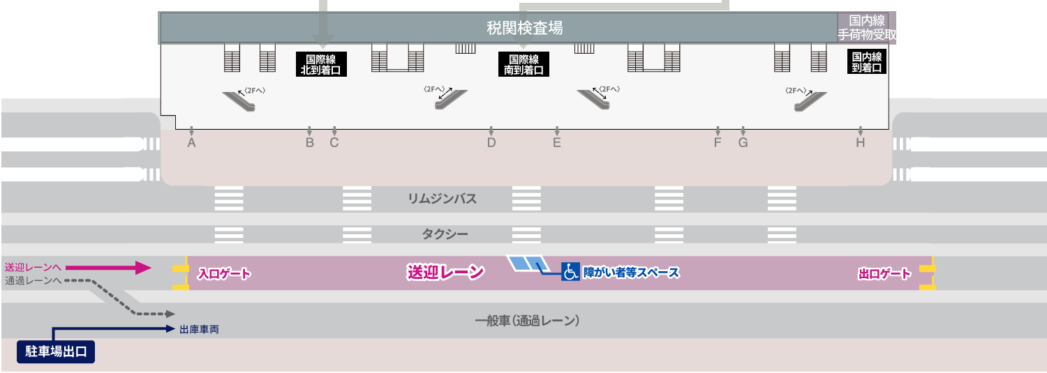 送迎レーンマップ
