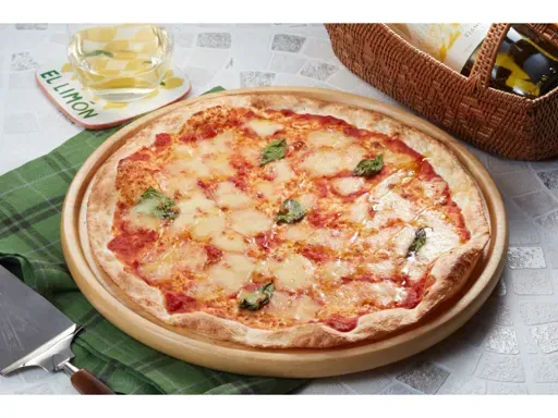 Pizza Made Fresh with Dough Stretched to Order