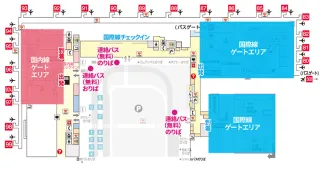 第2ターミナルビル→第1ターミナルビル、関西空港駅へ