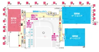 第2ターミナルビル→第1ターミナルビル、関西空港駅へ