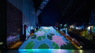Kyoto Station | Grand Staircase Light Show