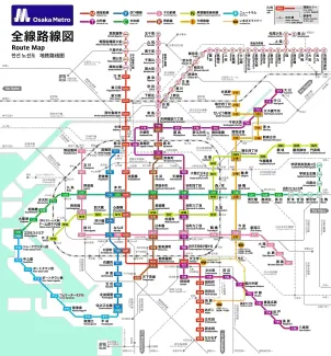 大阪地铁线路图