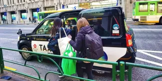 Good choice to take a taxi for much convenience from Osaka to Kansai Airport.