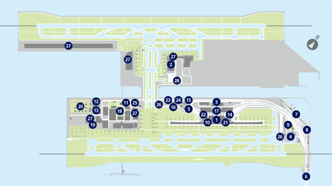 Kansai International Airport Map