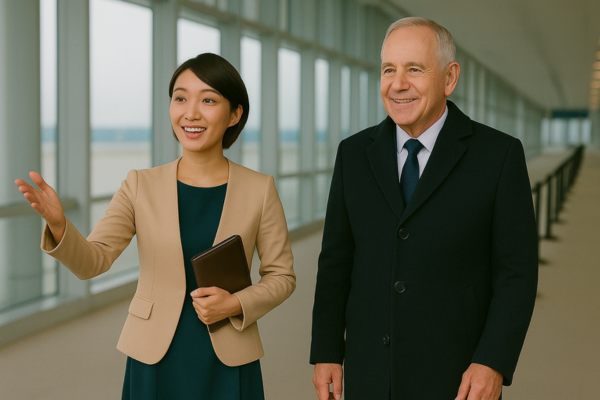 搭乗ゲートまでご案内